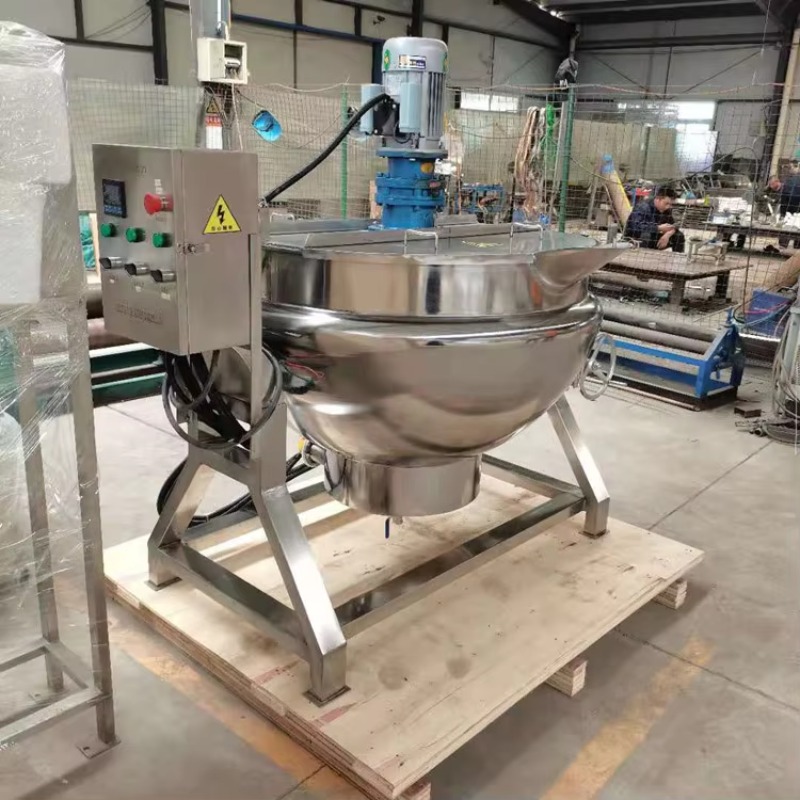 Commercial Kitchen Kettle - Panci Masak Uap dengan Pengaduk Miring,