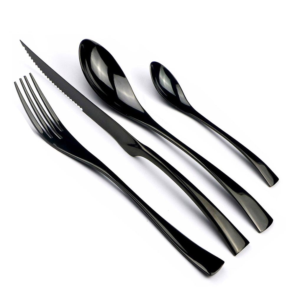 Commercial Kitchen Knives - 4-Piece 18/10 Stainless Steel Sendok Garpu