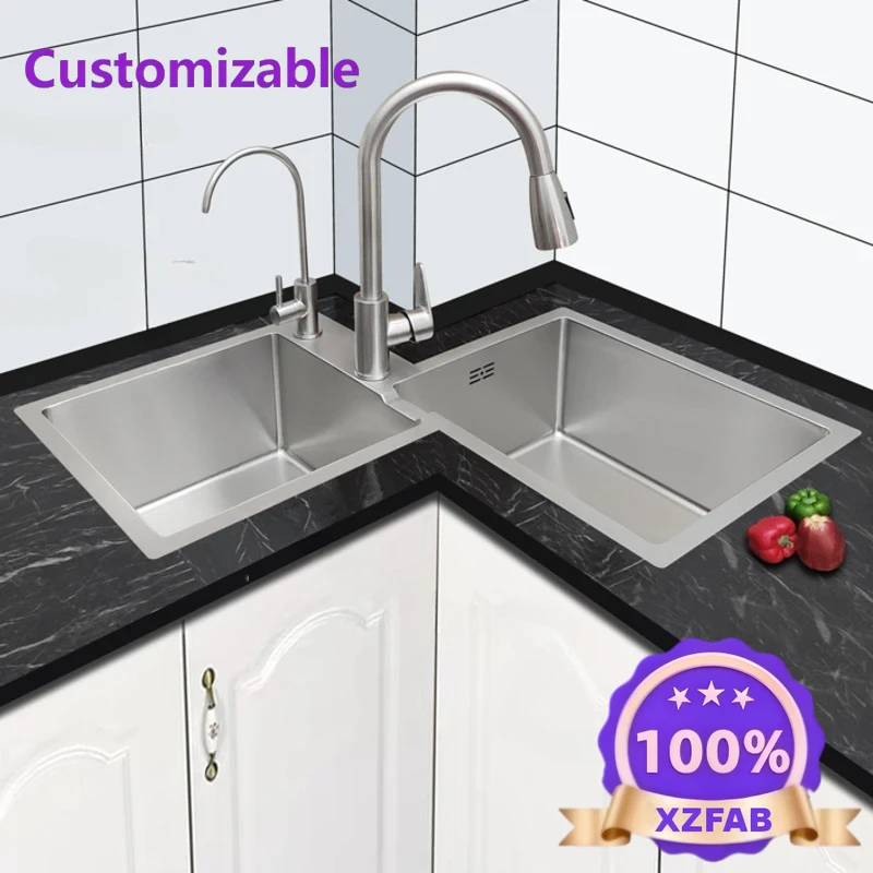 Commercial Kitchen Double Sink - Langsung dari Pabrik 2026 Perabot Dapur