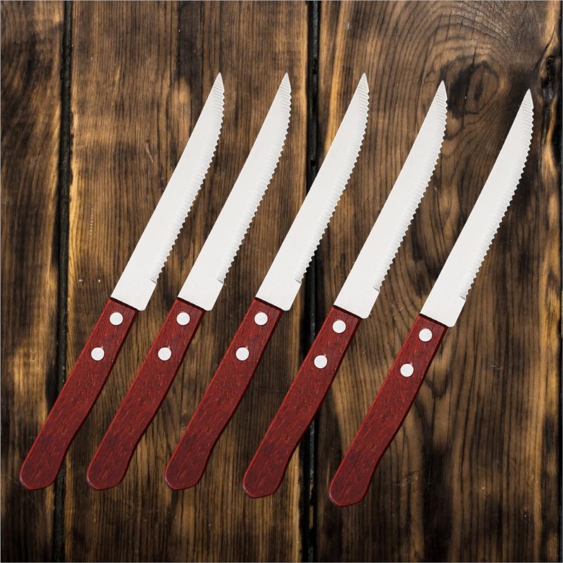 Commercial Kitchen Knives - 1-20 buah pisau Steak besi tahan