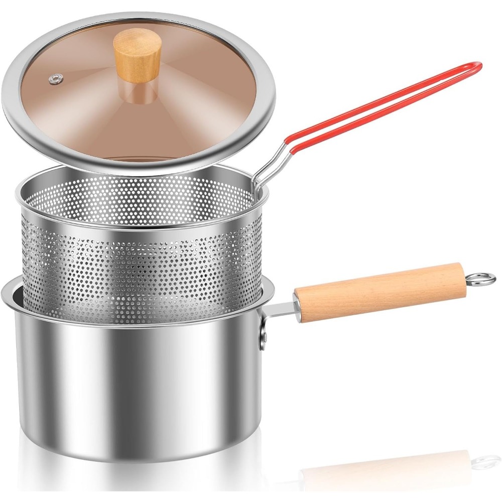 Commercial Kitchen Appliance - Penggorengan stainless steel 2,5L dengan keranjang