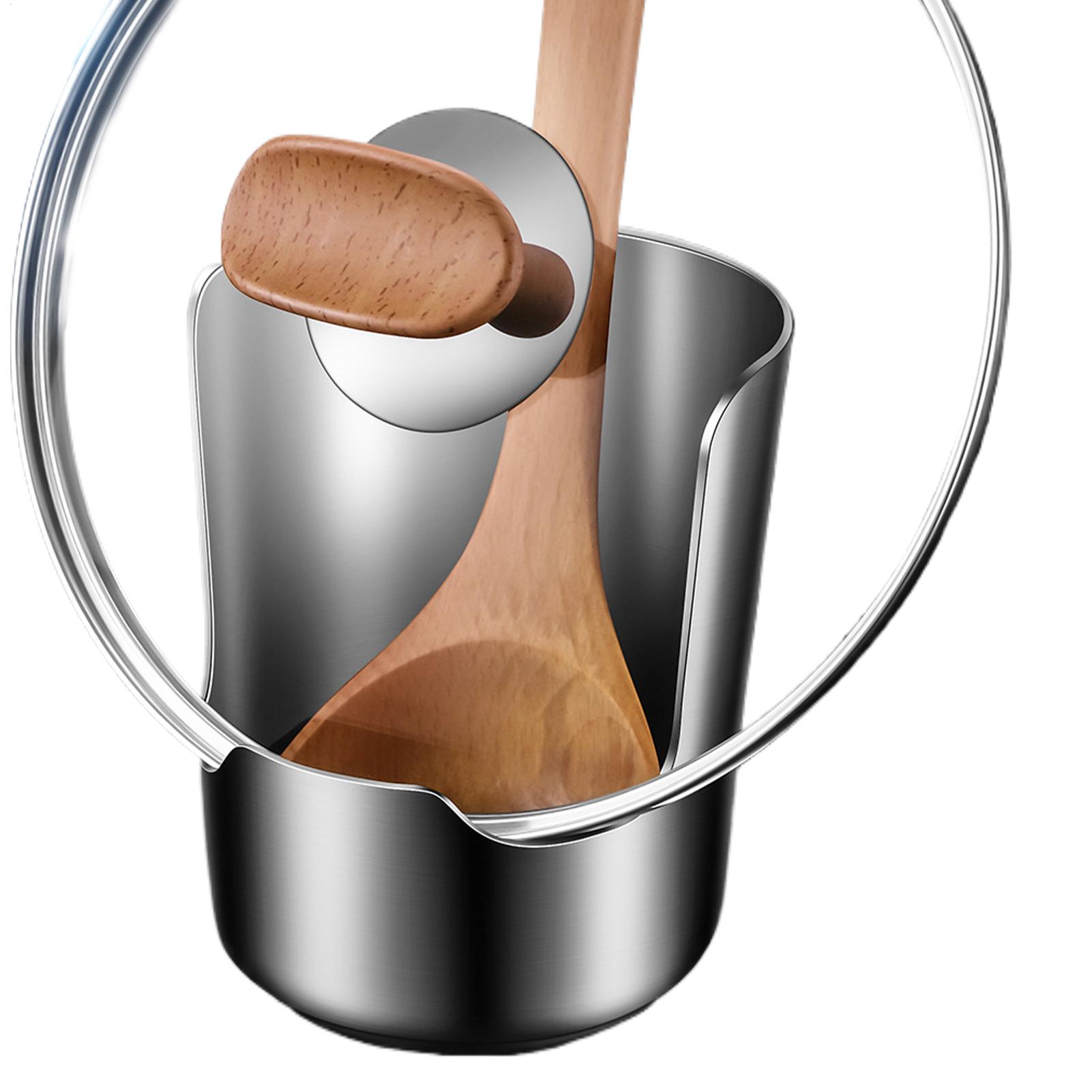 Commercial Kitchen Warmer - Penyangga Tutup Panci Stainless Steel Anti-Selip,