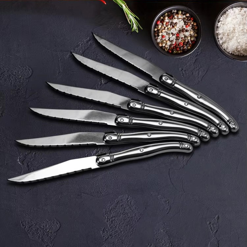 Commercial Kitchen Knives - Jaswehome 6pcs Pisau Steak Tepi Bergerigi