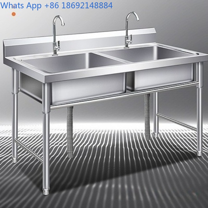 Commercial Kitchen Double Sink - Wastafel Stainless Steel Komersial Satu, Dua,