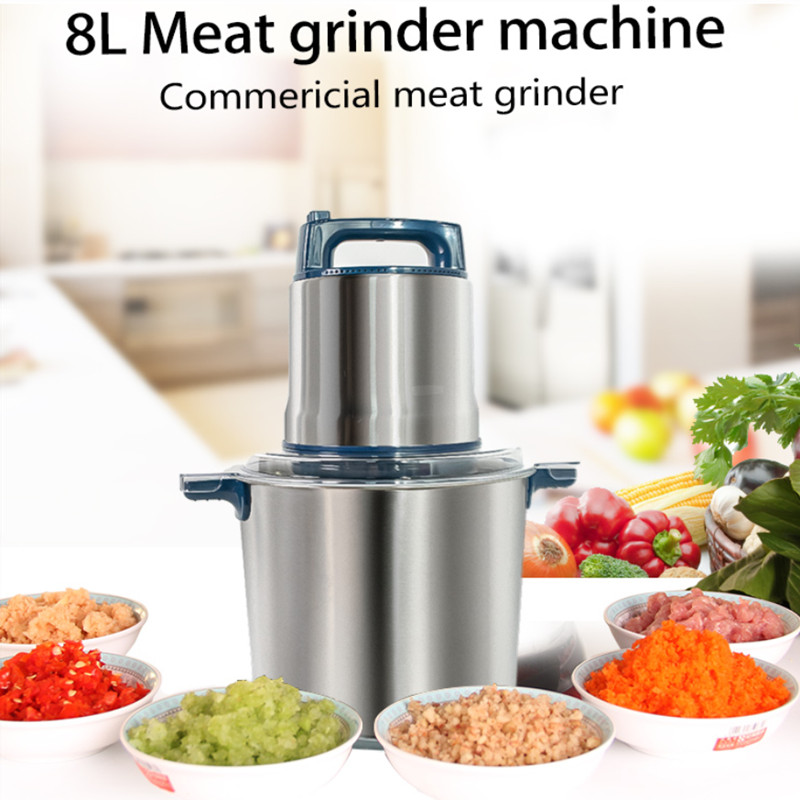 Commercial Kitchen Grinder - Penggiling daging elektrik stainless steel, mesin