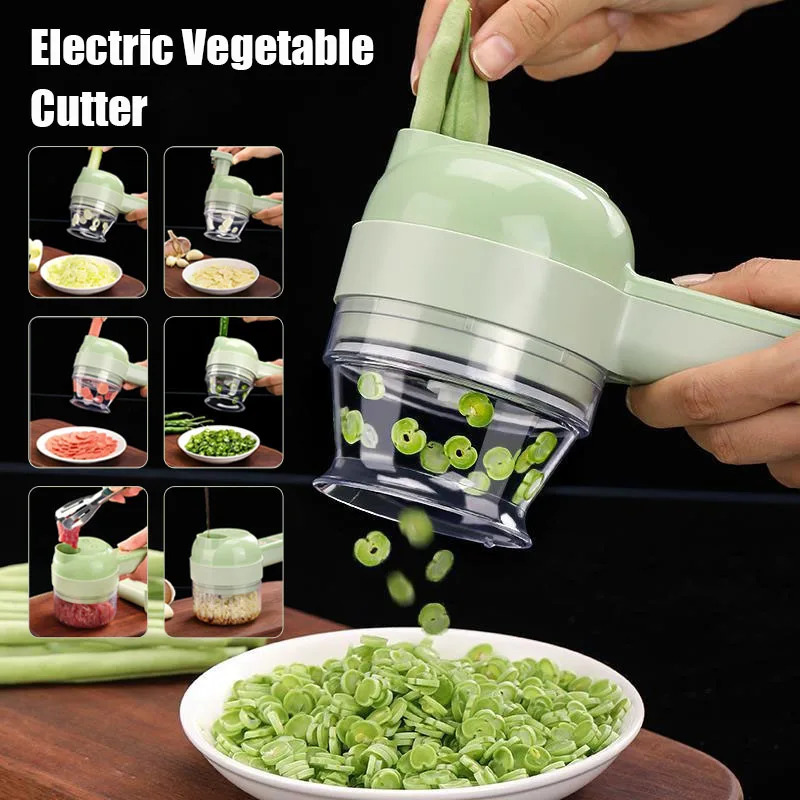 Commercial Kitchen Grinder - 4 IN 1 Pemotong Sayuran Elektrik