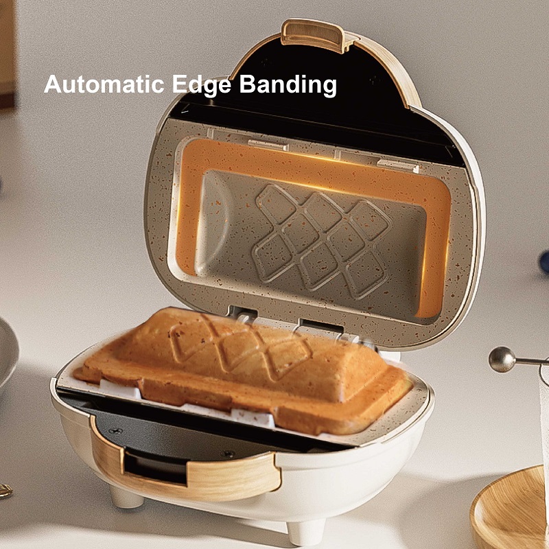 Sandwich Press Panini - Mesin Sandwich 500W Mesin Sarapan Cepat