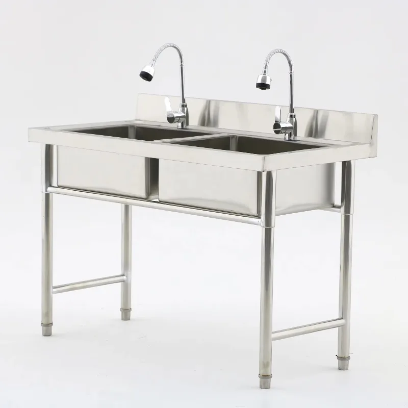 Peralatan Dapur Komersial Rest - Commercial Kitchen Double Sink ulasan dan harga