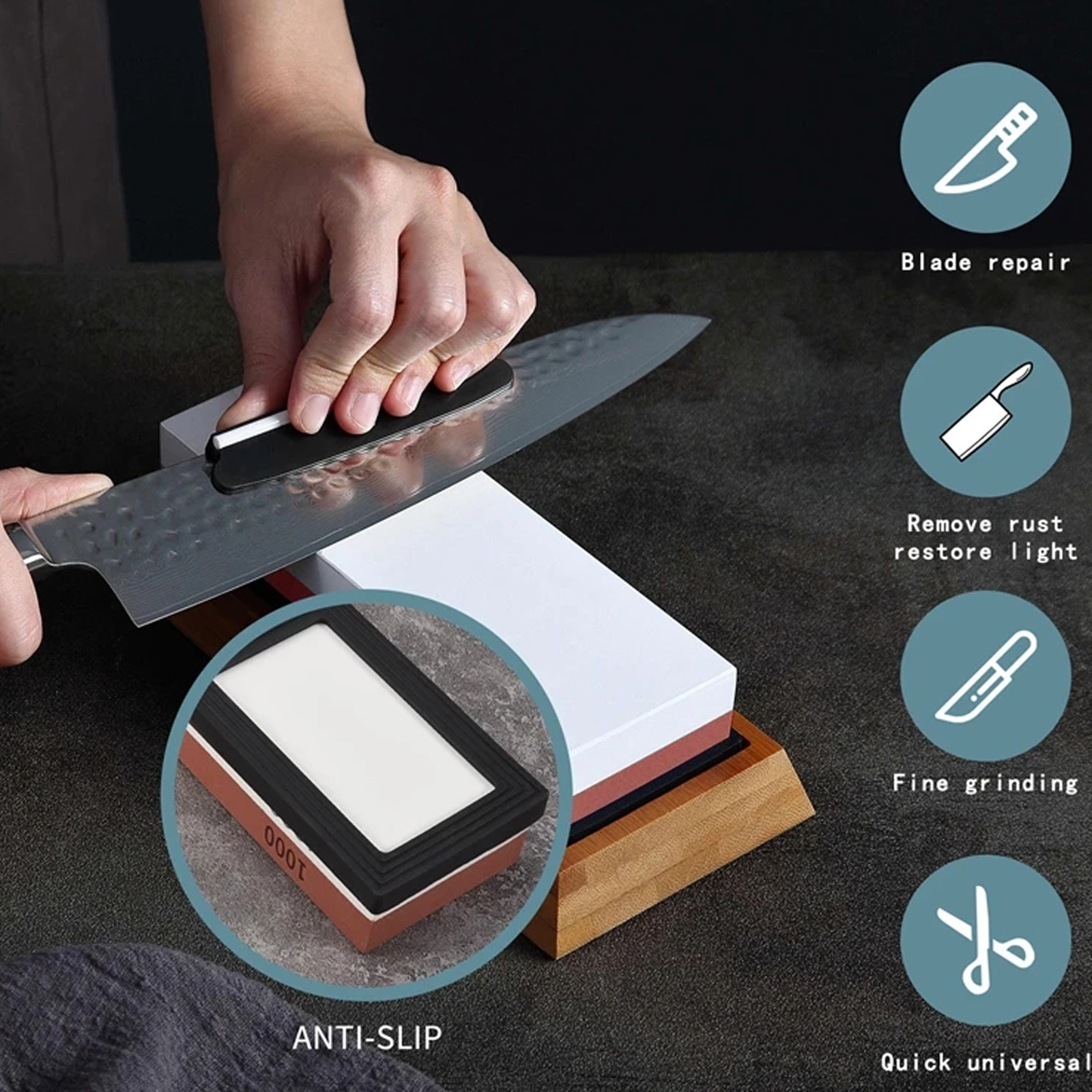 Batu Asahan Batu Asah Profesio - Commercial Kitchen Knives ulasan dan harga