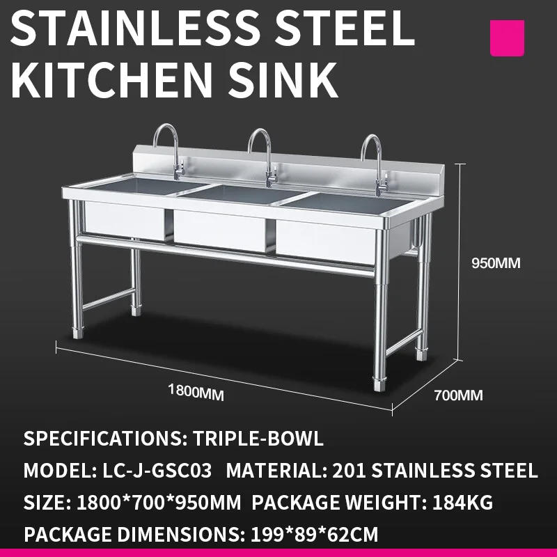 Wastafel Dapur—Wastafel Ganda  - Commercial Kitchen Double Sink ulasan dan harga