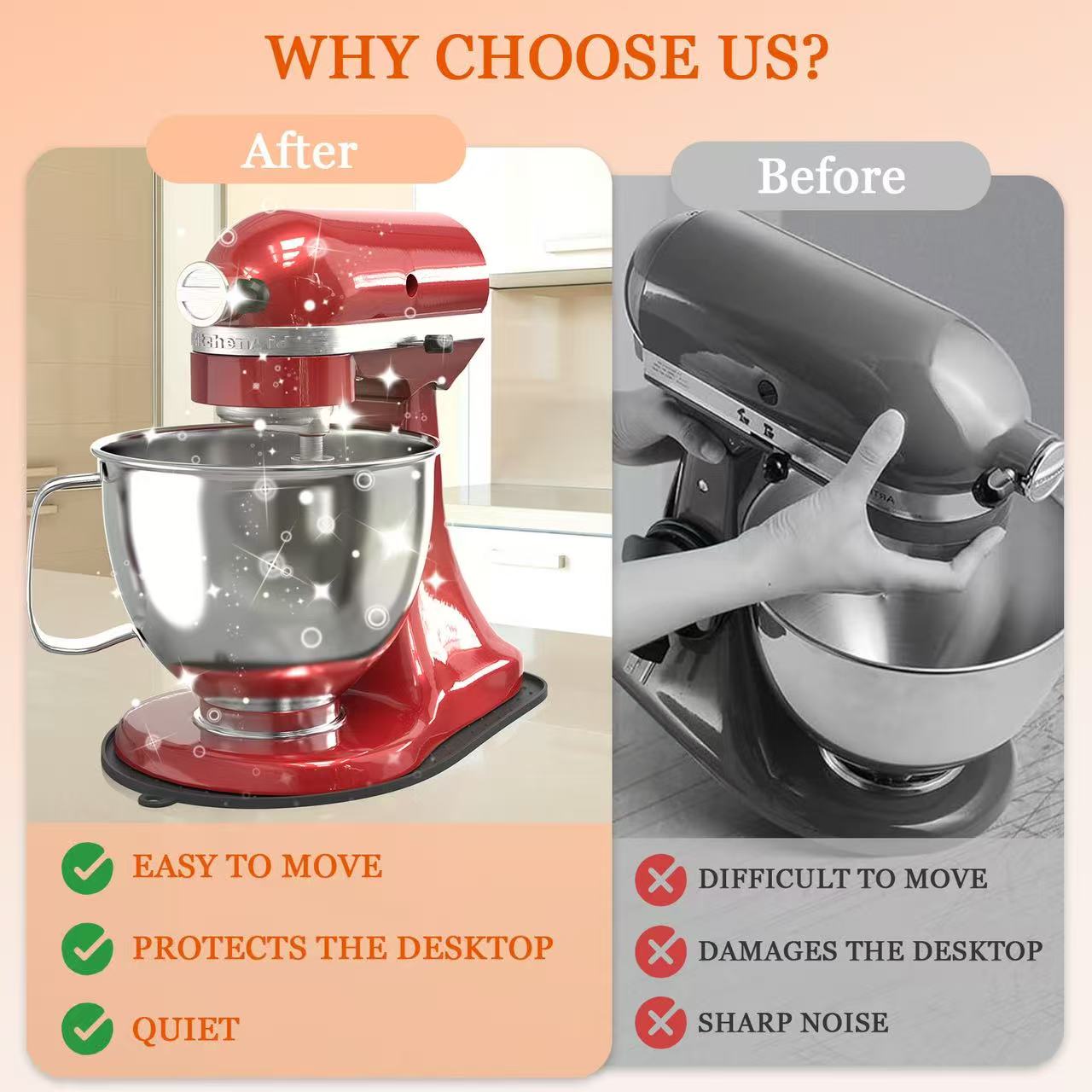 Alas Geser Silikon untuk Mixer - Commercial Kitchen Aid Mixer ulasan dan harga