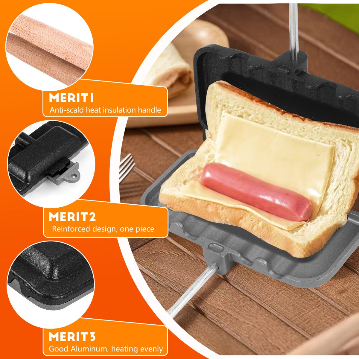 ABUD-Wajan Pemanggang Sandwich - Sandwich Press Panini ulasan dan harga