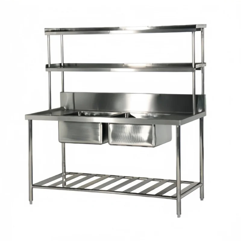 Wastafel Ganda Komersial Lapis - Commercial Kitchen Double Sink ulasan dan harga
