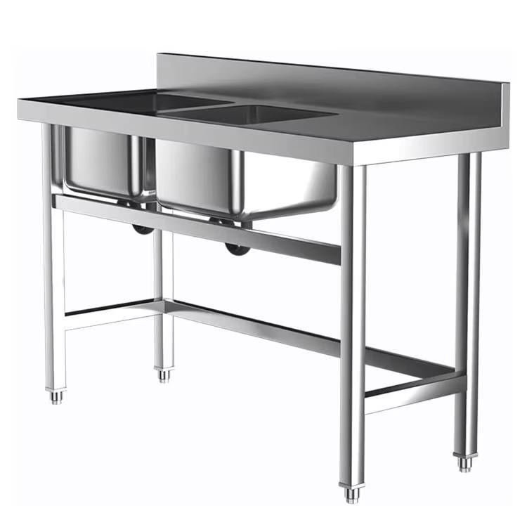 Peralatan Dapur Hotel Komersia - Commercial Kitchen Double Sink ulasan dan harga