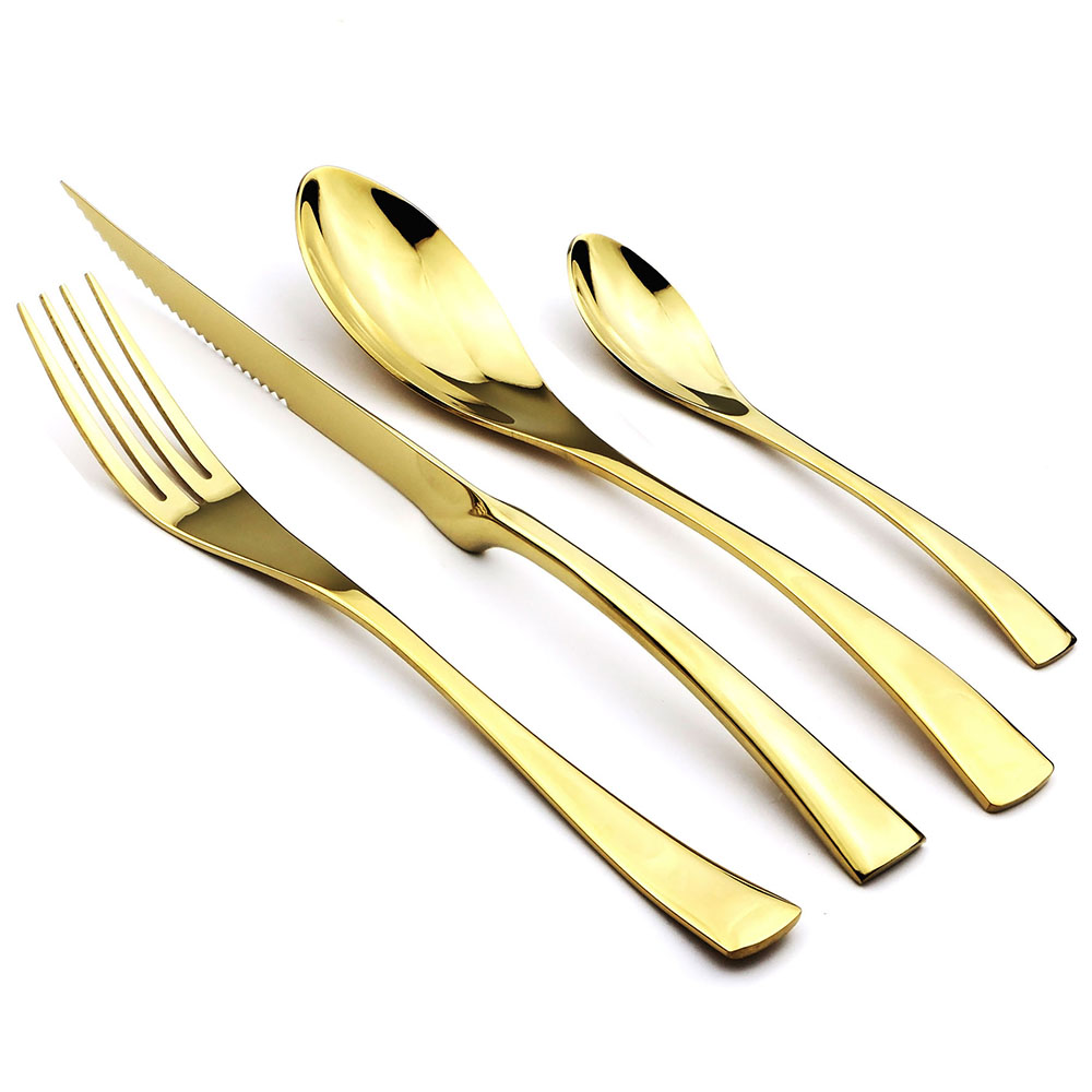 JANKNG 4 Buah Set Sendok Garpu - Commercial Kitchen Knives ulasan dan harga