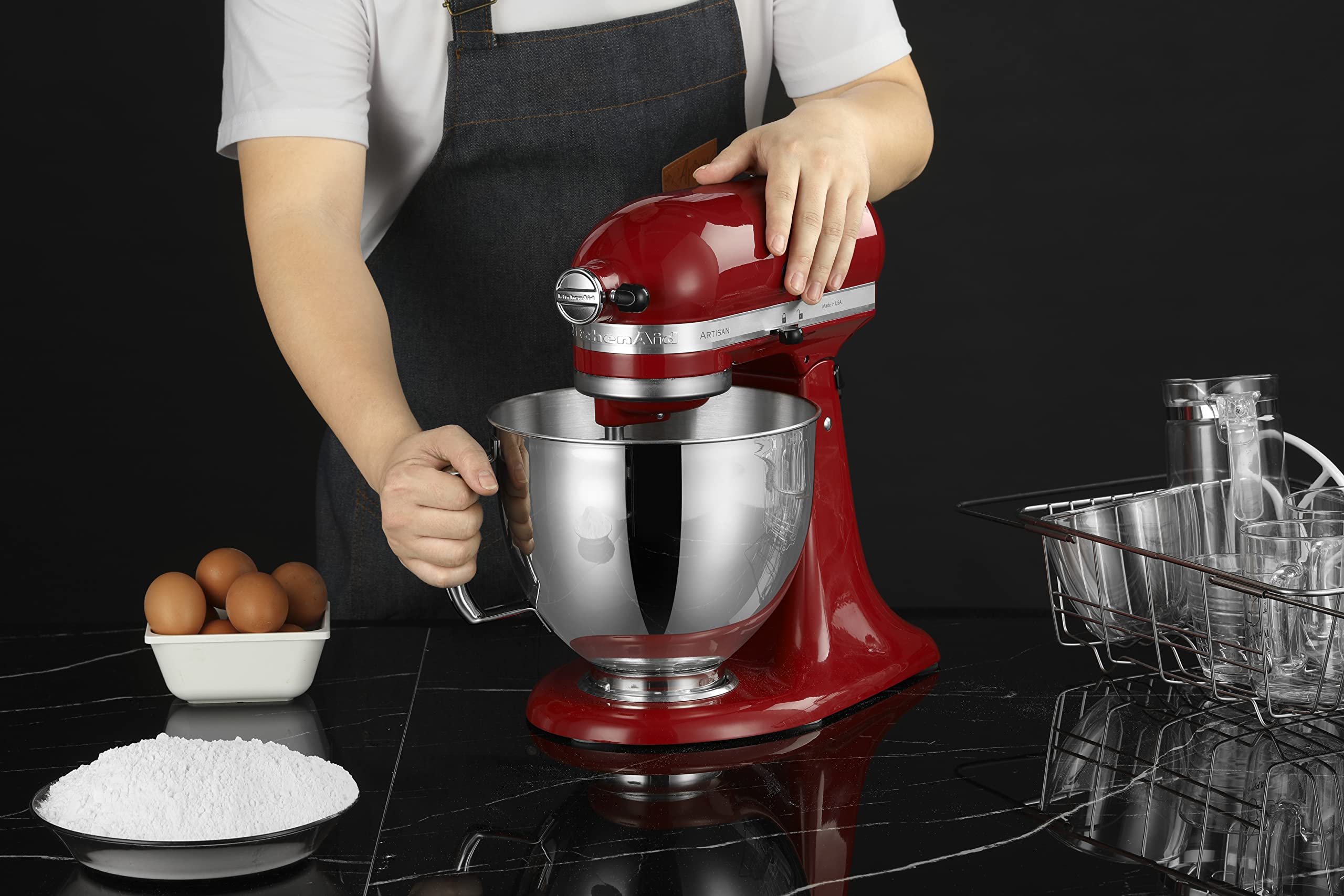 Mangkuk Mixer Baja Tahan Karat - Commercial Kitchen Aid Mixer ulasan dan harga