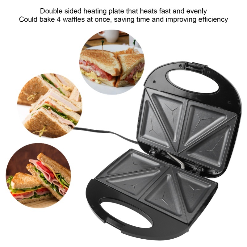Pembuat Sandwich Listrik 750W, - Sandwich Press Panini ulasan dan harga