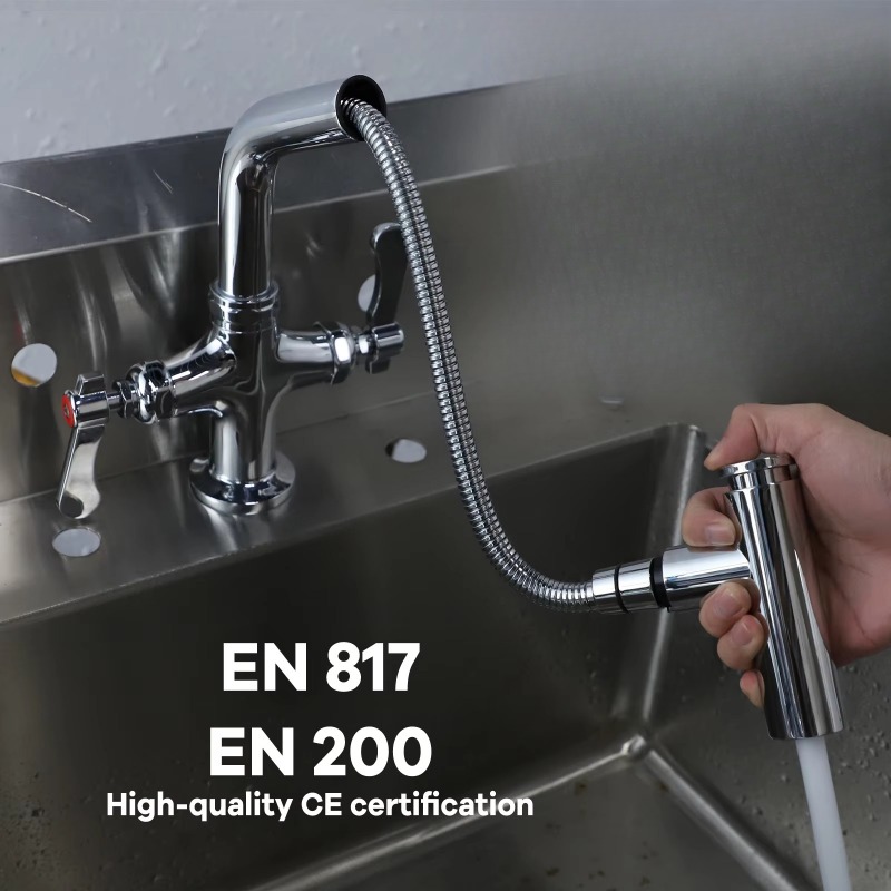 Keran Wastafel Dapur Luar Ruan - Commercial Kitchen Double Sink ulasan dan harga