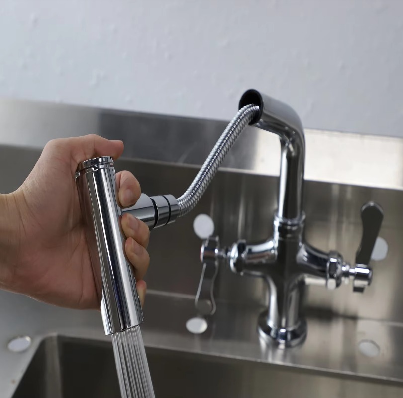 Keran Wastafel Dapur Luar Ruan - Commercial Kitchen Double Sink ulasan dan harga